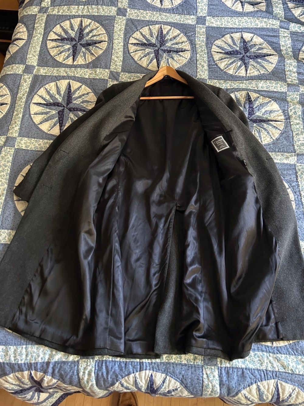Dior Dark Gray Double-Breasted Wool Pea Coat - Picture 7 of 11